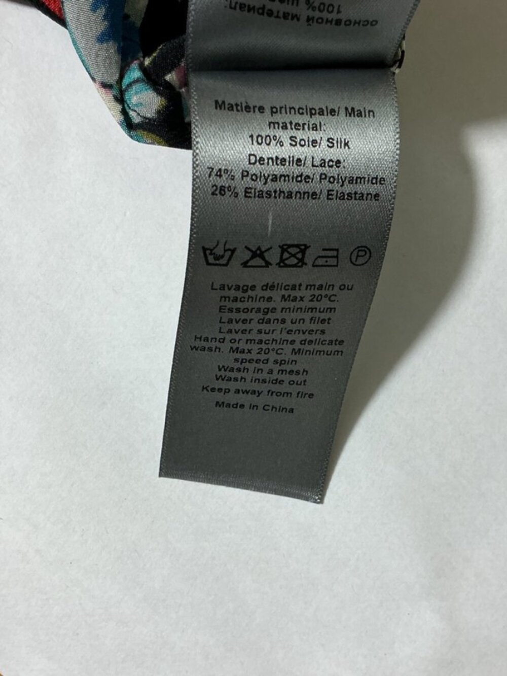 Zadig & Voltaire Ristyl CDC Thunder Black Floral Lace Silk Slip Dress XS - Picture 8 of 8